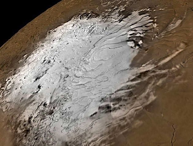 mars pole sud depots