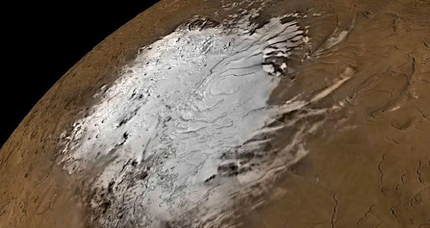 mars pole sud depots