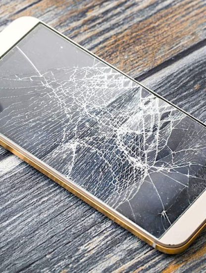 smartphone ecran casse