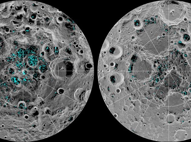nasa eau glace gel lune surface