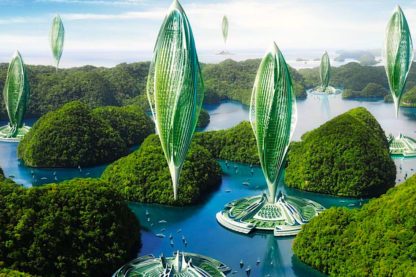 ville futuriste hydrogenase energie
