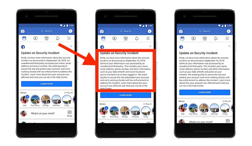 facebook faille septembre 2018 piratage comptes