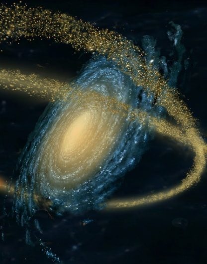 histoire galaxie flux stellaires