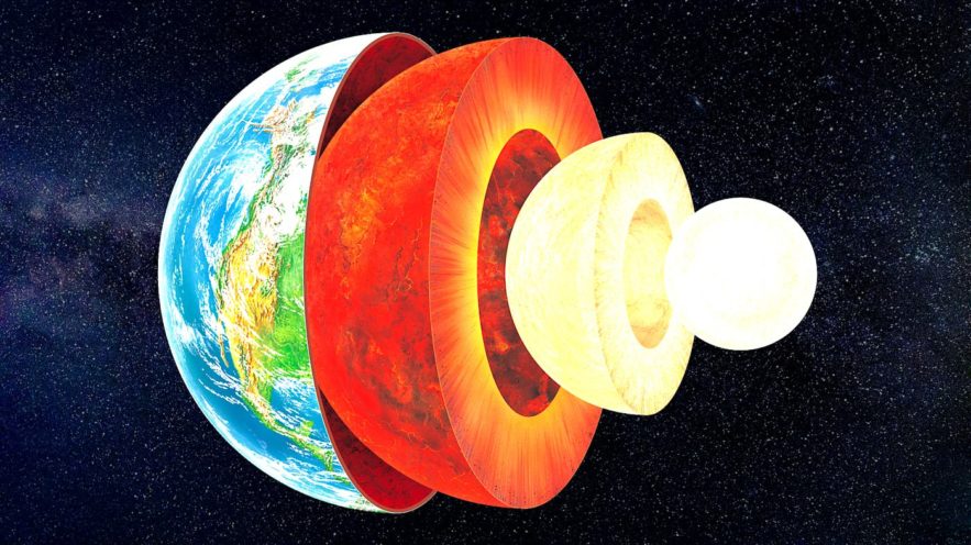 noyau terrestre solide selon étude