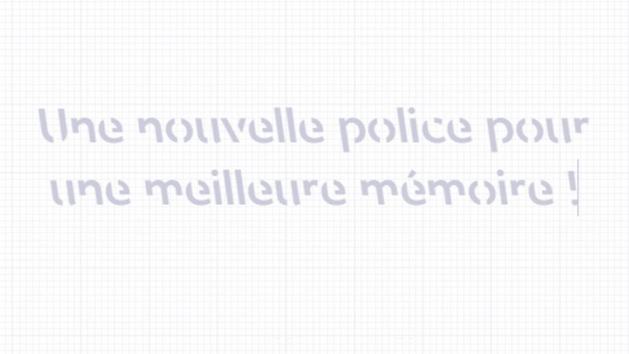 police ecriture favoriser memoire retention information cerveau