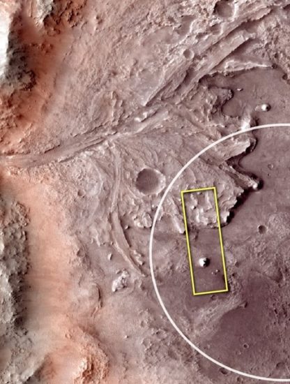 cratere jezero mars mission nasa eau 2020 rover
