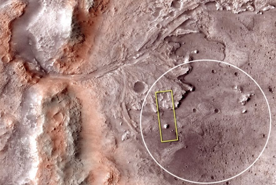 cratere jezero mars mission nasa eau 2020 rover