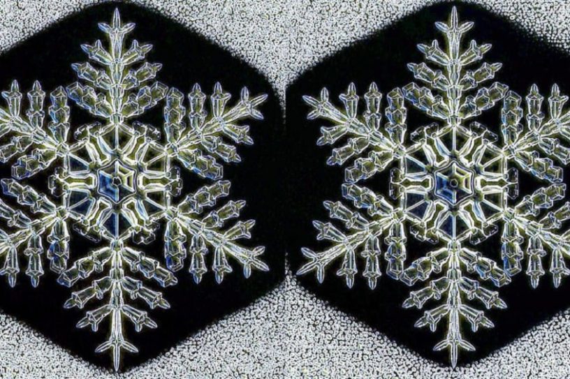 flocons neige identiques