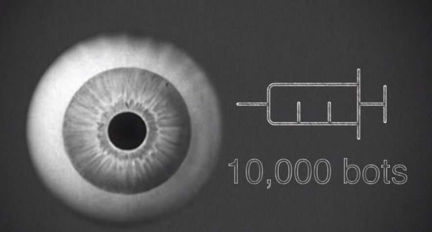oeil yeux globe oculaire operation intervention robots robot minuscule medicament