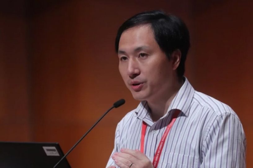 he jiankui chercheur scientifique embryons modification genetique bebe crispr-cas9