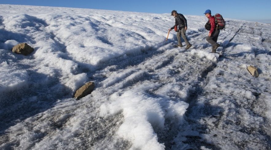 calotte glaciere fonte glace ile baffin rechauffement climatique changement climat