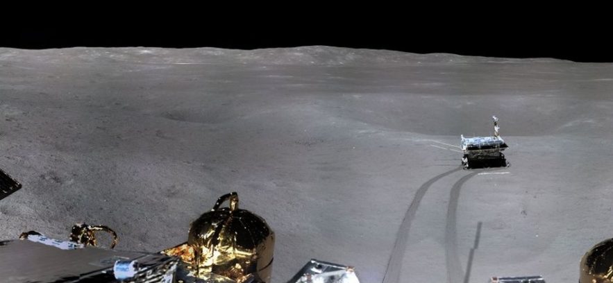 cnsa rover atterrisseur lune panorama lunaire yutu2