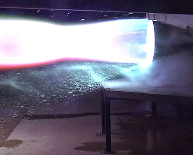 spacex raptor test tweet