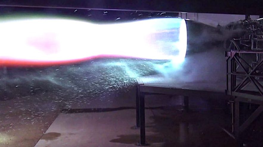 spacex raptor test tweet