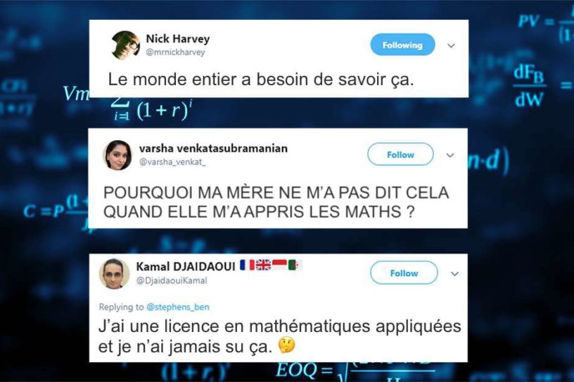 astuce mathematique virale pourcent reactions