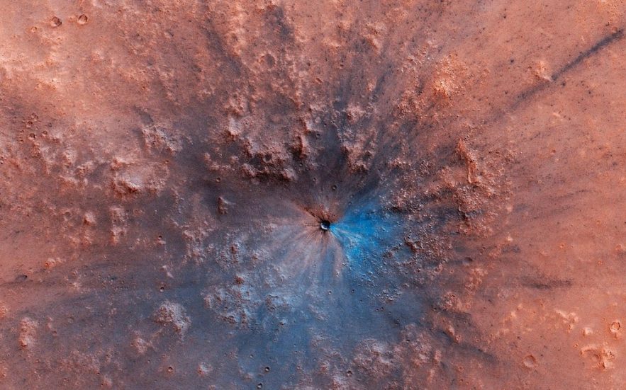 cratere impact mars