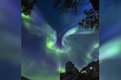 aurore polaire forme phoenix russie entier