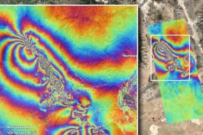 carte difference avant apres seismes californie