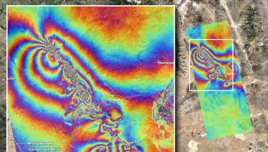 carte difference avant apres seismes californie