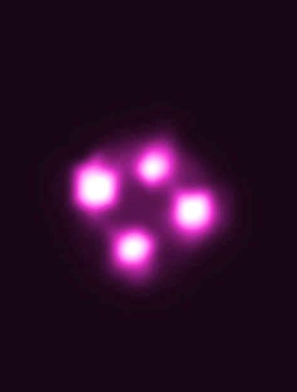 quasar vu a travers lentille gravitationnelle