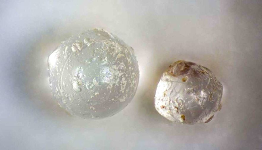 anciennes perles cosmiques traces impact asteroide
