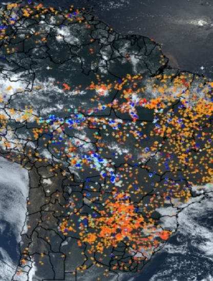 incendies amazonie espace
