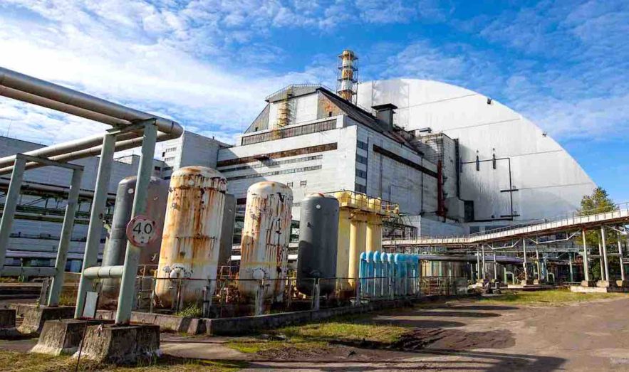 tchernobyl sarcophage beton demantelement