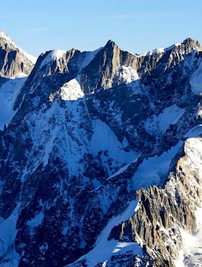 glacier mont blanc grandes jorasses effondrement imminent