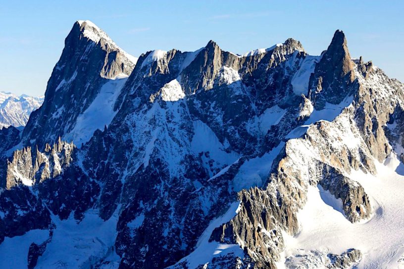 glacier mont blanc grandes jorasses effondrement imminent