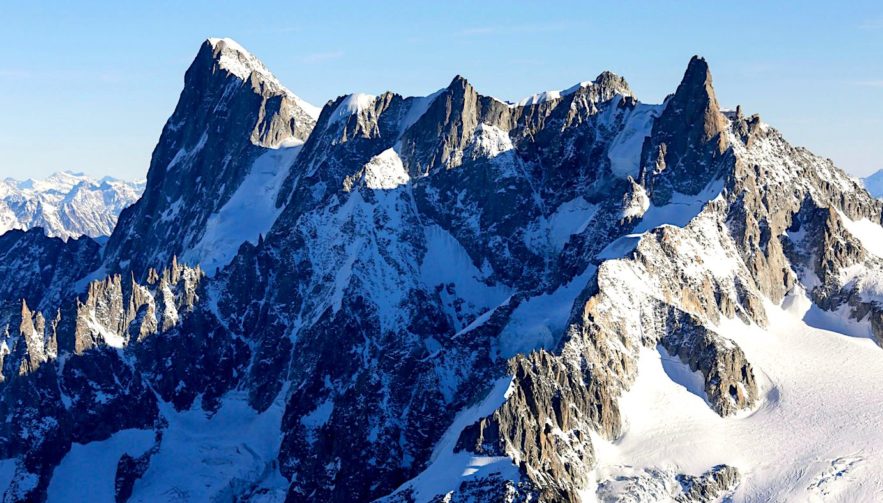 glacier mont blanc grandes jorasses effondrement imminent