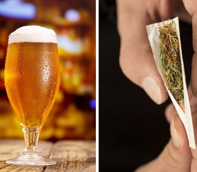 alcool cannabis