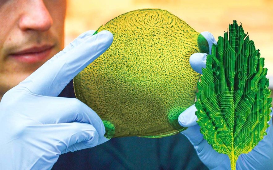 feuille artificielle produit gaz synthetique syngas