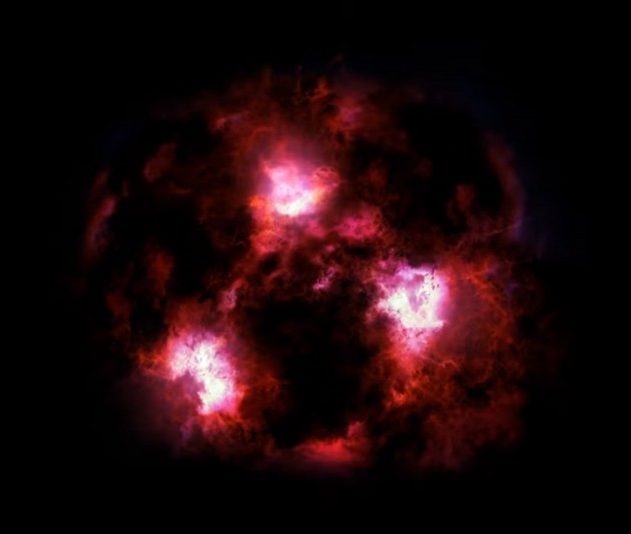 galaxie monstre galactique univers primitif formation etoiles