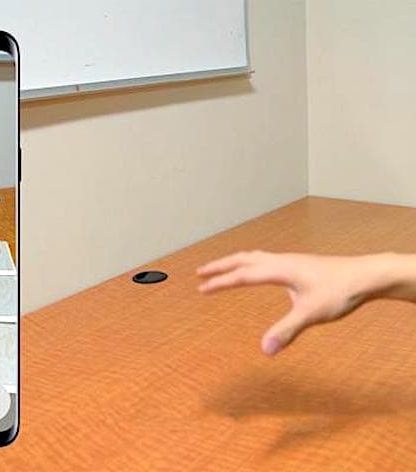 portal-ble systeme realite augmentee smartphone interaction objets virtuels
