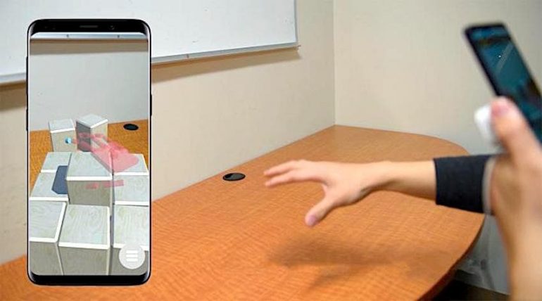 portal-ble systeme realite augmentee smartphone interaction objets virtuels