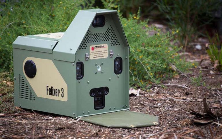 pistolet gel detection laser tue chats sauvages australie