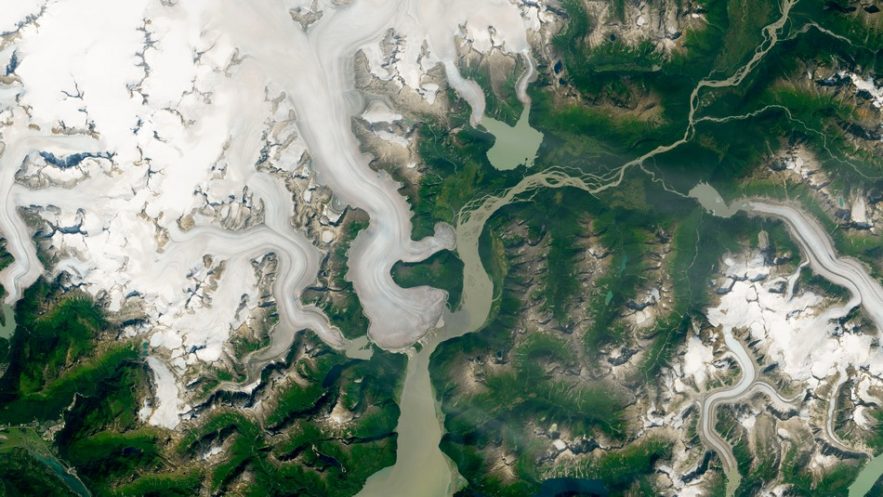 glacier retrait taku rechauffement climatique