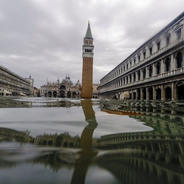 inondation venise eau changement climatique climat fonte glace mer