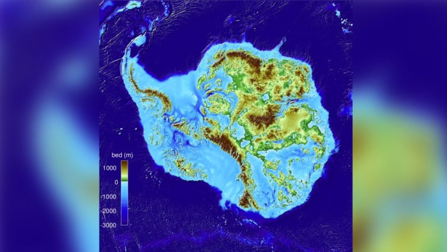 terres profondes antarctique carte