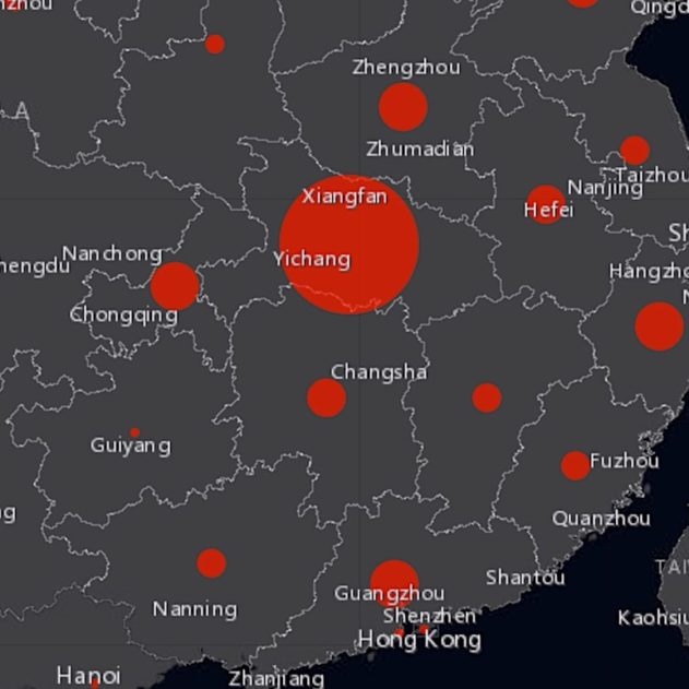 carte suivi cas coronavirus chinois 2020