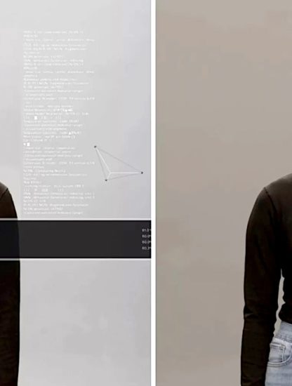 neon humain artificiel assistant virtuel ultra-realiste