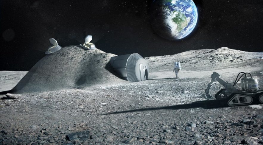 étude urine matériau construction bases lunaires