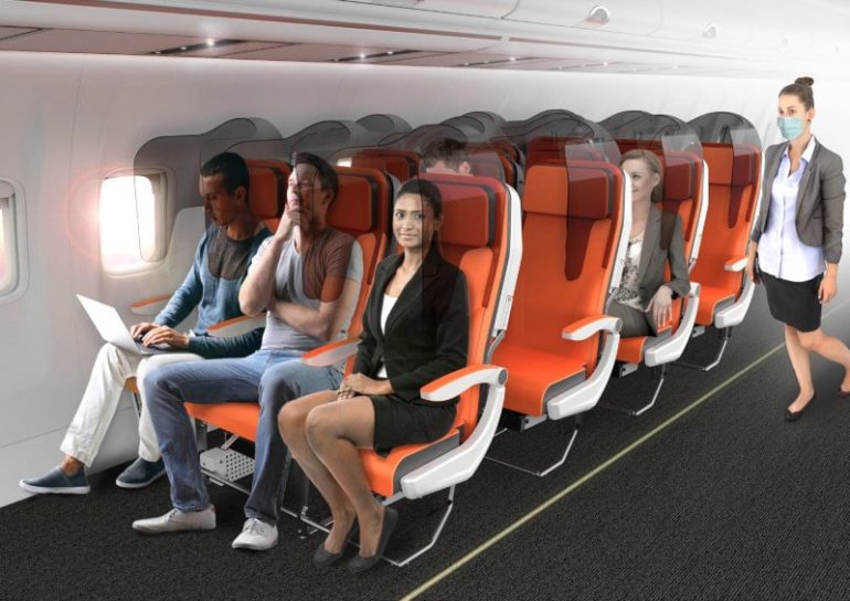 sièges avions distanciation sociale