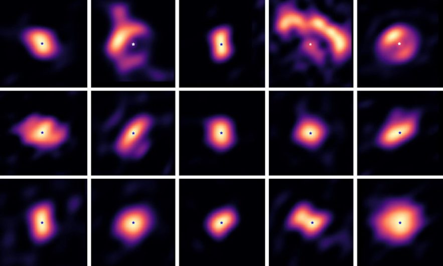 images disques formation planètes