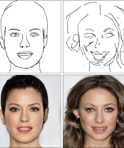 IA photo portrait dessin