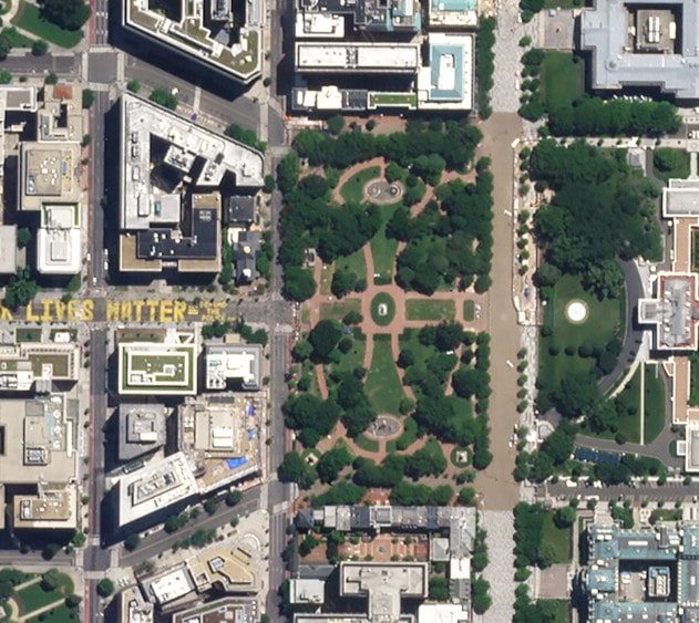Black Lives Matter photo satellite