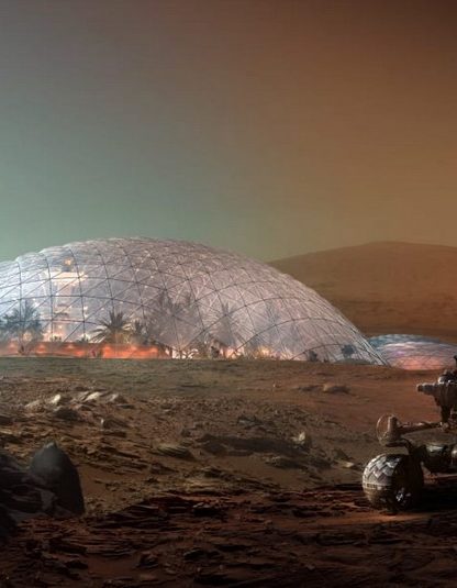 dome ville dubai mars martiene ville biodome concept architecte planete rouge