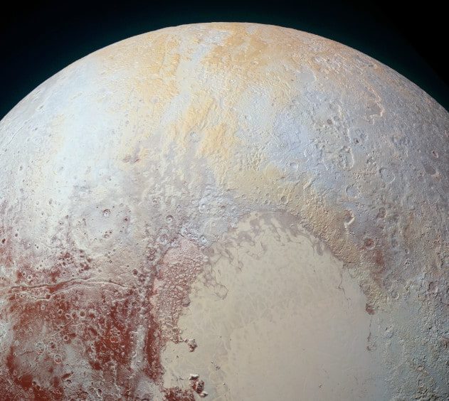 théories formation pluton océan glace