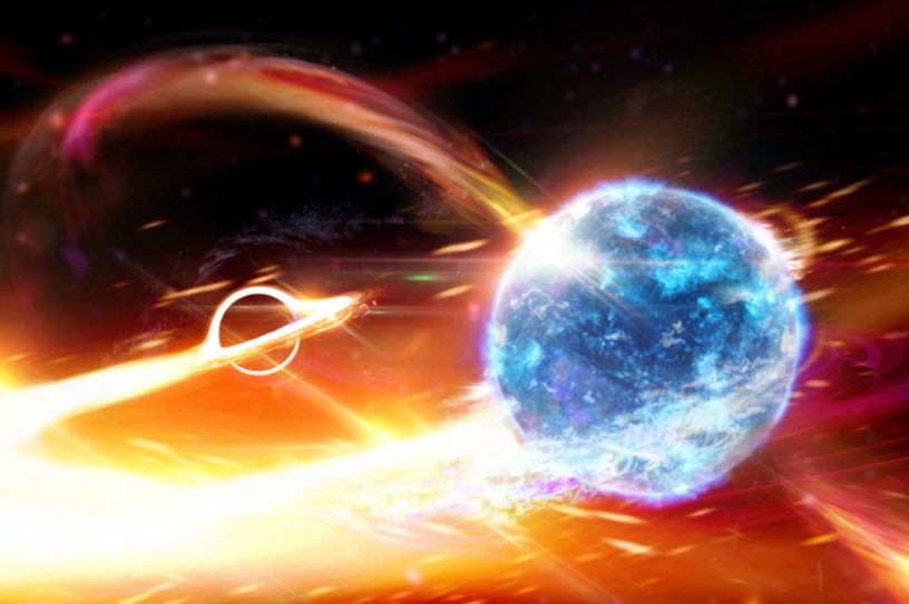 trou noir etoile neutrons ondes gravitationnelles