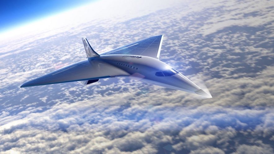 virgin galactic avion jet supersonique mach 3 concorde
